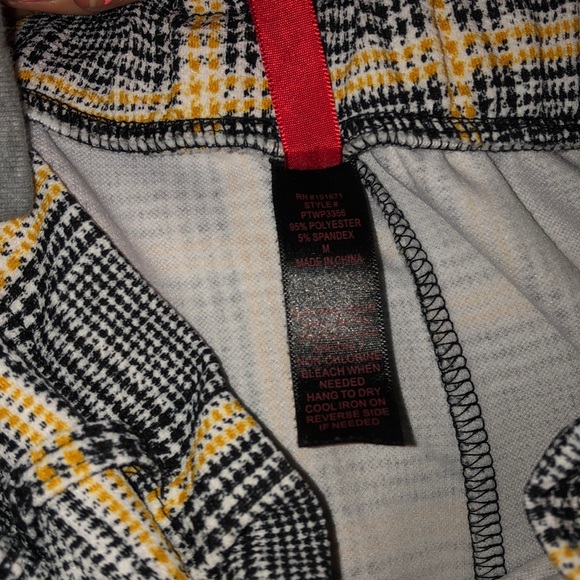 Striped flare adjustable stretch pants. - Picture 3 of 4